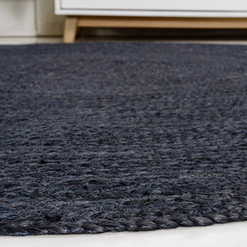 Zara Braided Coastal Cottage Round Jute Round Rug